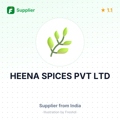 HEENA SPICES PVT LTD – summary card, no photo uploaded yet