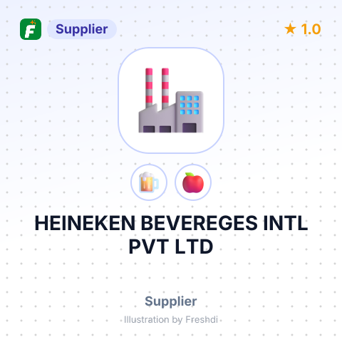 HEINEKEN BEVEREGES INTL PVT LTD – summary card, no photo uploaded yet