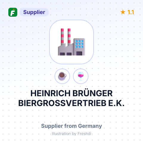 HEINRICH BRÜNGER BIERGROSSVERTRIEB E.K. – summary card, no photo uploaded yet