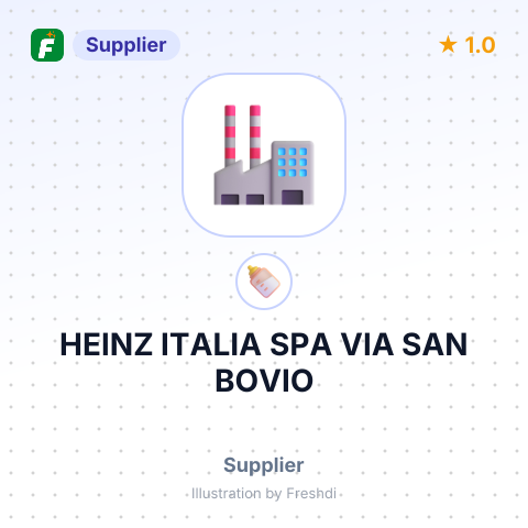 HEINZ ITALIA SPA VIA SAN BOVIO – summary card, no photo uploaded yet