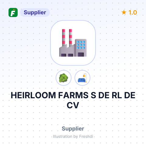 HEIRLOOM FARMS S DE RL DE CV – summary card, no photo uploaded yet