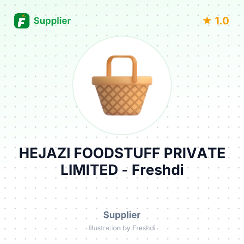 HEJAZI FOODSTUFF PRIVATE LIMITED – summary card, no photo uploaded yet