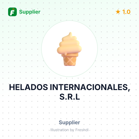 HELADOS INTERNACIONALES, S.R.L – summary card, no photo uploaded yet