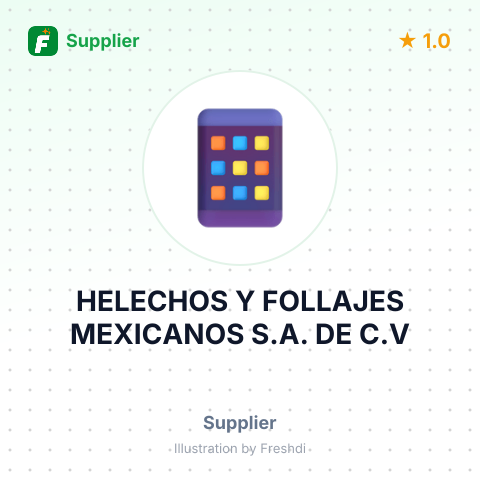 HELECHOS Y FOLLAJES MEXICANOS S.A. DE C.V – summary card, no photo uploaded yet