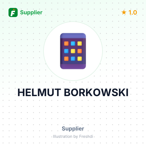 HELMUT BORKOWSKI – summary card, no photo uploaded yet