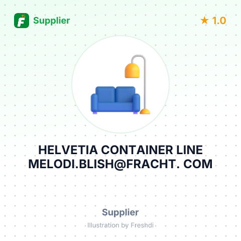 HELVETIA CONTAINER LINE MELODI.BLISH@FRACHT. COM – summary card, no photo uploaded yet