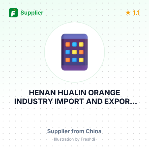 HENAN HUALIN ORANGE INDUSTRY IMPORT AND EXPORT TRADE CO.,LTD – summary card, no photo uploaded yet