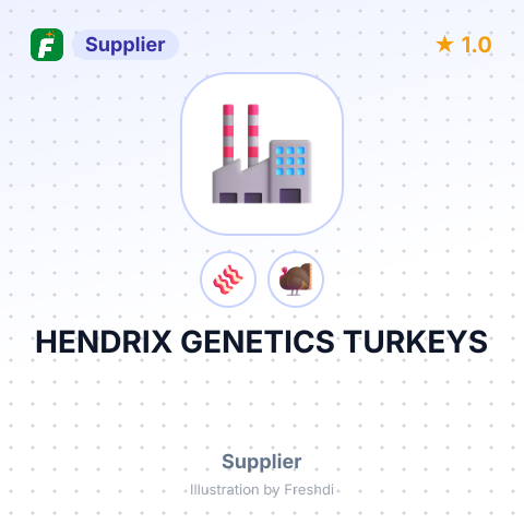 HENDRIX GENETICS TURKEYS – summary card, no photo uploaded yet