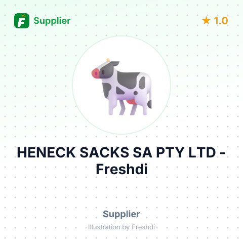 HENECK SACKS SA PTY LTD – summary card, no photo uploaded yet