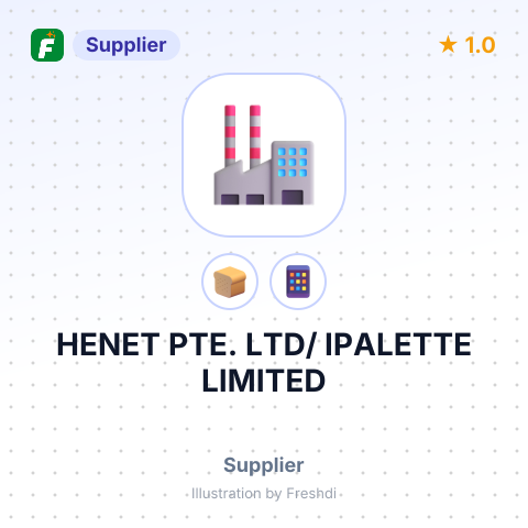 HENET PTE. LTD/ IPALETTE LIMITED – summary card, no photo uploaded yet