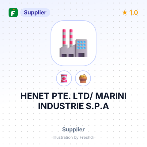 HENET PTE. LTD/ MARINI INDUSTRIE S.P.A – summary card, no photo uploaded yet