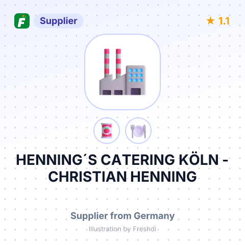 HENNING´S CATERING KÖLN - CHRISTIAN HENNING – summary card, no photo uploaded yet