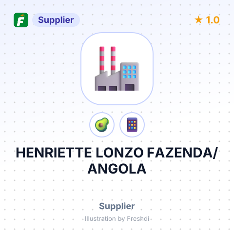 HENRIETTE LONZO FAZENDA/ ANGOLA – summary card, no photo uploaded yet
