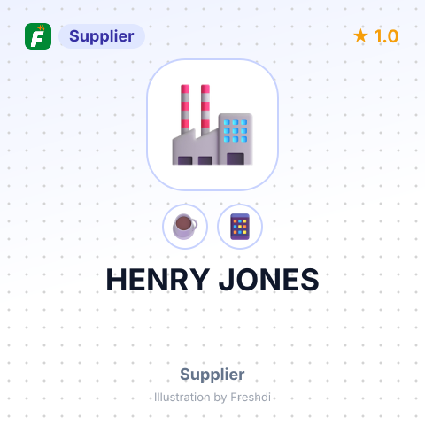 HENRY JONES – summary card, no photo uploaded yet