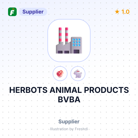 HERBOTS ANIMAL PRODUCTS BVBA – summary card, no photo uploaded yet