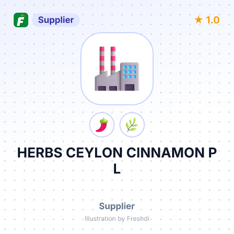 HERBS CEYLON CINNAMON P L – summary card, no photo uploaded yet