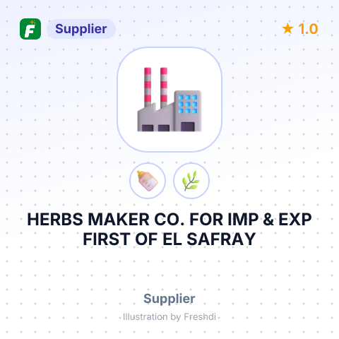 HERBS MAKER CO. FOR IMP & EXP FIRST OF EL SAFRAY – summary card, no photo uploaded yet