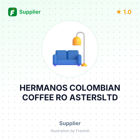 HERMANOS COLOMBIAN COFFEE RO ASTERSLTD – summary card, no photo uploaded yet