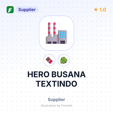 HERO BUSANA TEXTINDO – summary card, no photo uploaded yet
