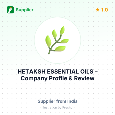 HETAKSH ESSENTIAL OILS – summary card, no photo uploaded yet