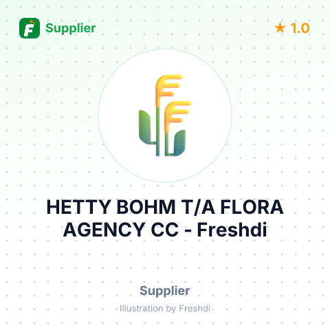 HETTY BOHM T/A FLORA AGENCY CC – summary card, no photo uploaded yet