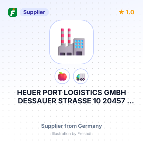 HEUER PORT LOGISTICS GMBH DESSAUER STRASSE 10 20457 HAMBURG GERMANY – summary card, no photo uploaded yet