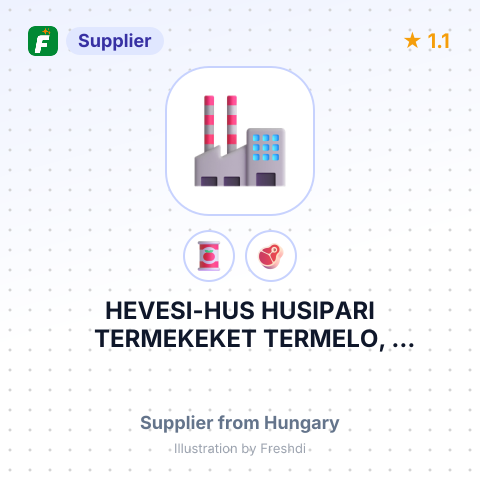 HEVESI-HUS HUSIPARI TERMEKEKET TERMELO, FELDOLGOZO ES FORGALMAZO KORLATOLT FELELOSSEGU TARSASAG – summary card, no photo uploaded yet