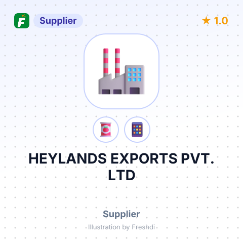 HEYLANDS EXPORTS PVT. LTD – summary card, no photo uploaded yet