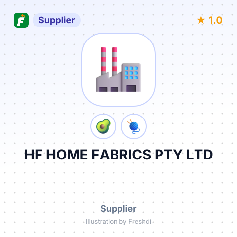 HF HOME FABRICS PTY LTD – summary card, no photo uploaded yet