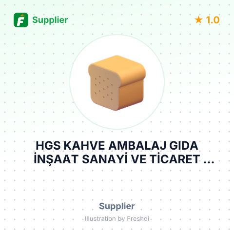 HGS KAHVE AMBALAJ GIDA İNŞAAT SANAYİ VE TİCARET LİMİTED ŞİRKETİ – summary card, no photo uploaded yet