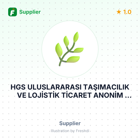HGS ULUSLARARASI TAŞIMACILIK VE LOJİSTİK TİCARET ANONİM ŞİRKETİ – summary card, no photo uploaded yet