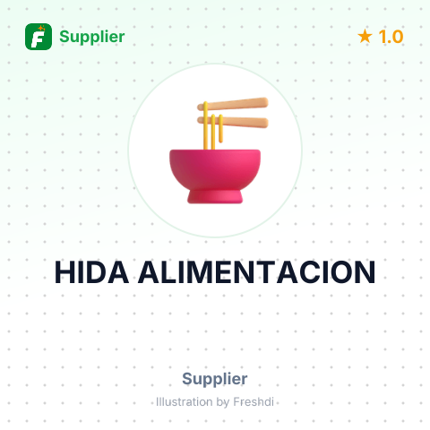 HIDA ALIMENTACION – summary card, no photo uploaded yet