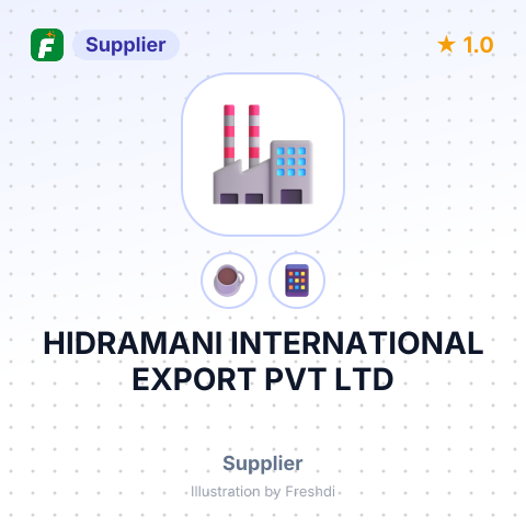 HIDRAMANI INTERNATIONAL EXPORT PVT LTD – summary card, no photo uploaded yet