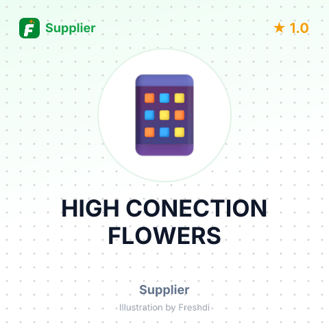 HIGH CONECTION FLOWERS – summary card, no photo uploaded yet