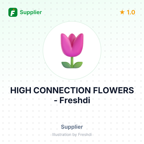 HIGH CONNECTION FLOWERS – summary card, no photo uploaded yet