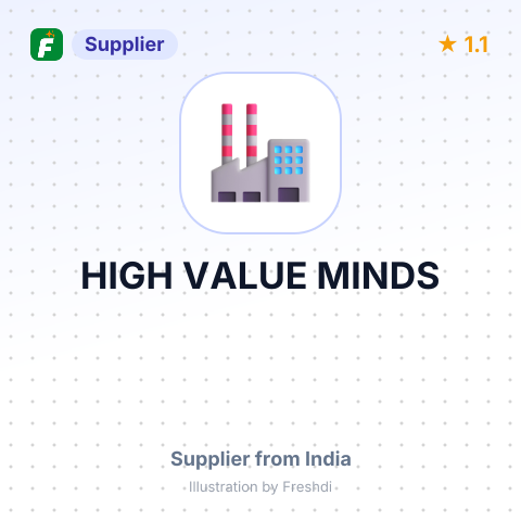 HIGH VALUE MINDS – summary card, no photo uploaded yet