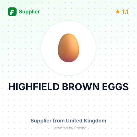 HIGHFIELD BROWN EGGS – summary card, no photo uploaded yet