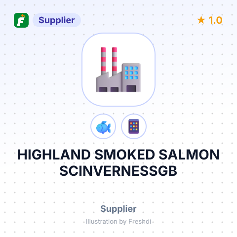HIGHLAND SMOKED SALMON SCINVERNESSGB – summary card, no photo uploaded yet