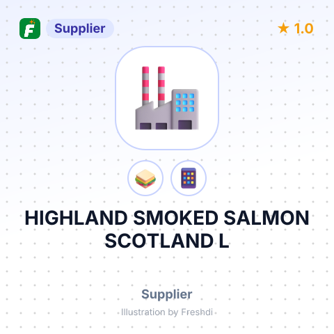 HIGHLAND SMOKED SALMON SCOTLAND L – summary card, no photo uploaded yet