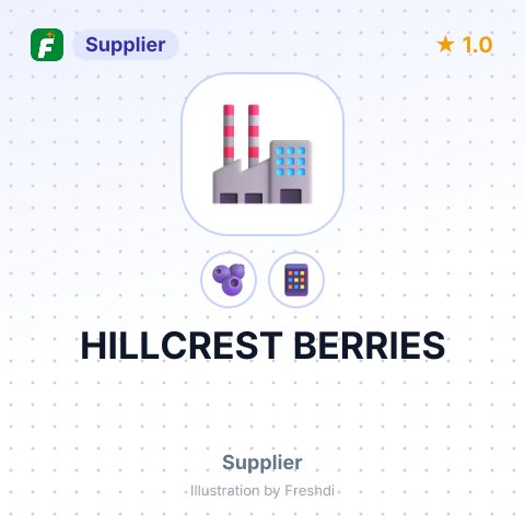 HILLCREST BERRIES – summary card, no photo uploaded yet