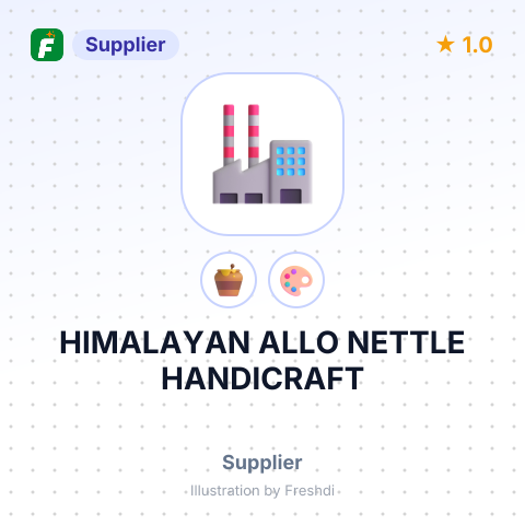 HIMALAYAN ALLO NETTLE HANDICRAFT – summary card, no photo uploaded yet