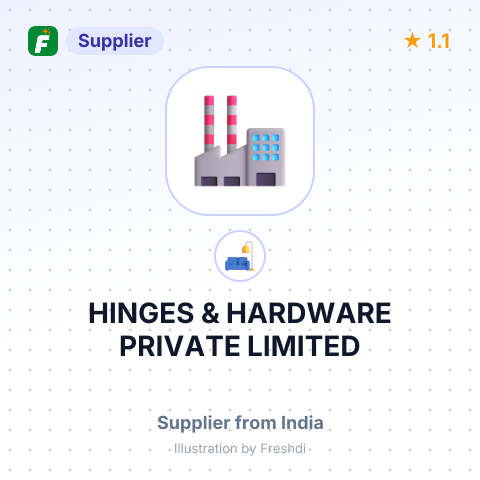 HINGES & HARDWARE PRIVATE LIMITED – summary card, no photo uploaded yet