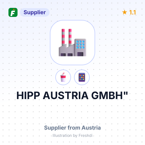 HIPP AUSTRIA GMBH" – summary card, no photo uploaded yet