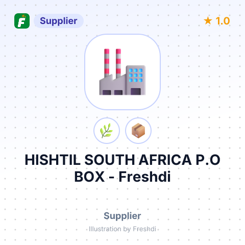 HISHTIL SOUTH AFRICA P.O BOX – summary card, no photo uploaded yet