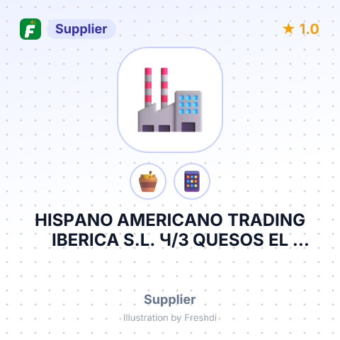 HISPANO AMERICANO TRADING IBERICA S.L. Ч/З QUESOS EL PASTOR HIJOS DE SALVADOR, S.A – summary card, no photo uploaded yet