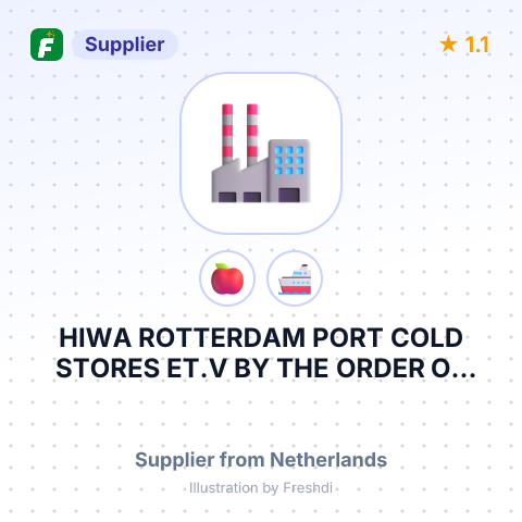 HIWA ROTTERDAM PORT COLD STORES ET.V BY THE ORDER OF SAPLEX – summary card, no photo uploaded yet