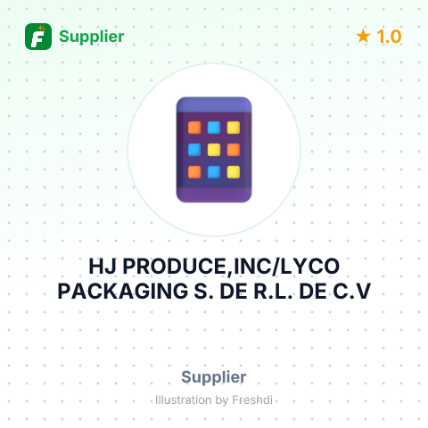 HJ PRODUCE,INC/LYCO PACKAGING S. DE R.L. DE C.V – summary card, no photo uploaded yet