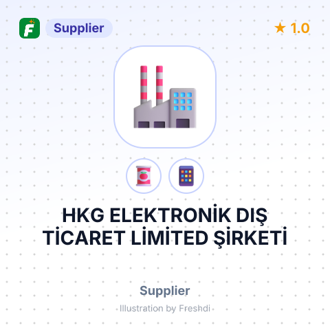 HKG ELEKTRONİK DIŞ TİCARET LİMİTED ŞİRKETİ – summary card, no photo uploaded yet