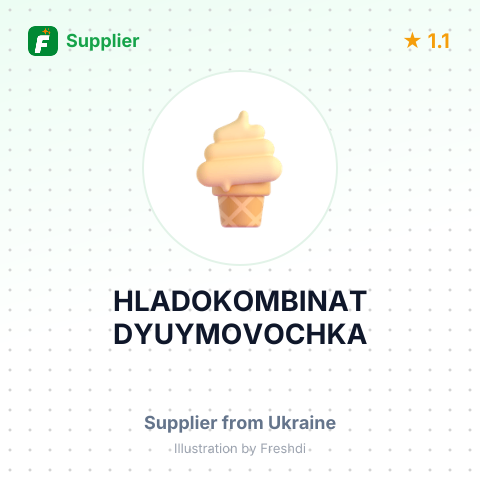HLADOKOMBINAT DYUYMOVOCHKA – summary card, no photo uploaded yet
