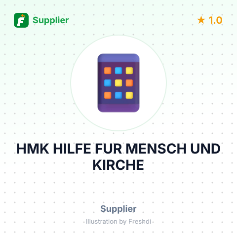 HMK HILFE FUR MENSCH UND KIRCHE – summary card, no photo uploaded yet